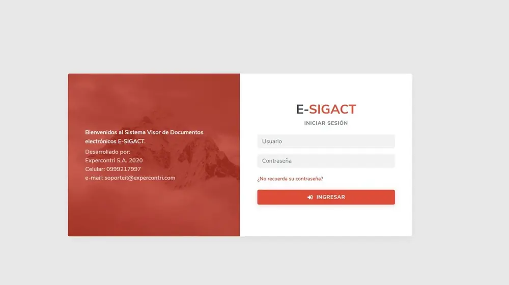 Portal web e-SIGACT