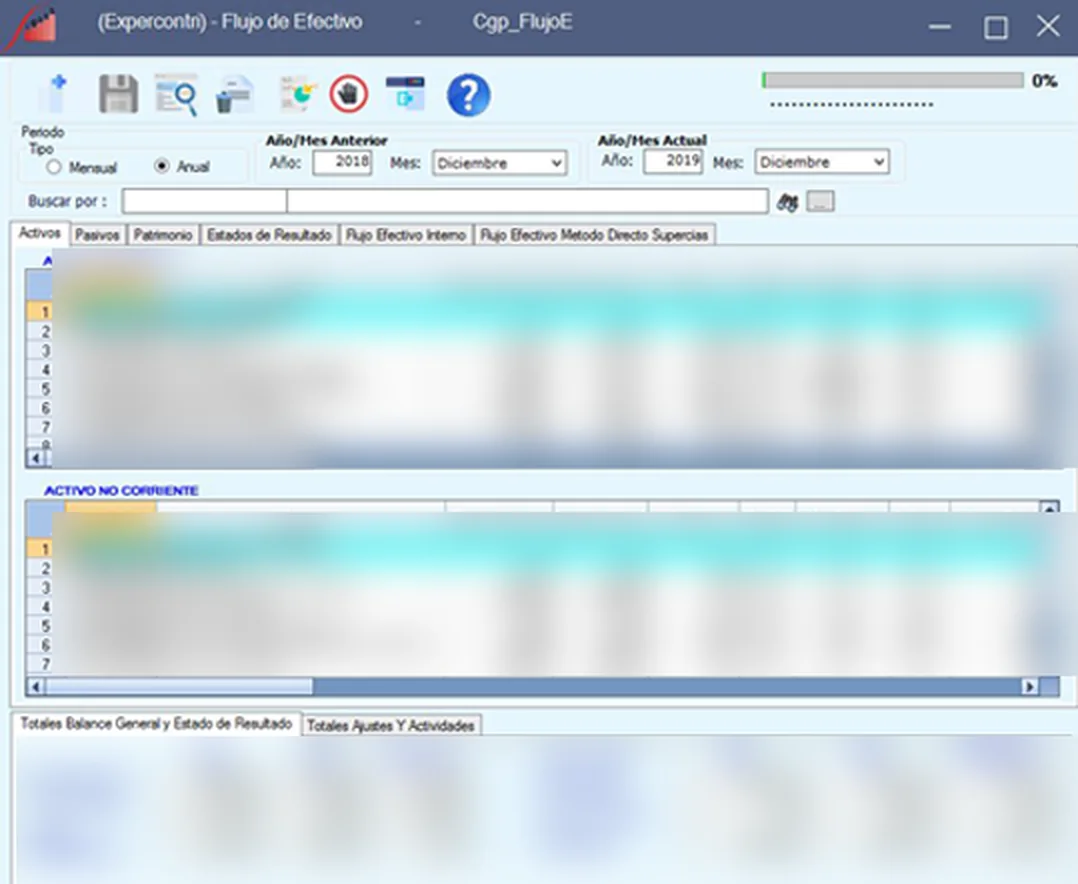 Flujo de Efectivo en ERP-SIGACT de escritorio